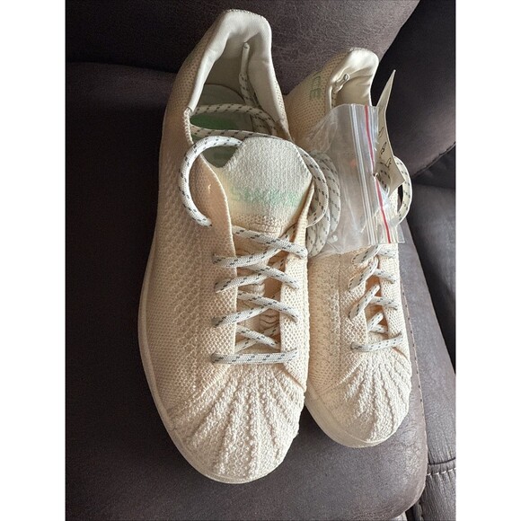 Adidas X S42931 Mens Pharrell Superstar Human Race Primeknit Beige Shoes 5 RARE - Picture 15 of 15